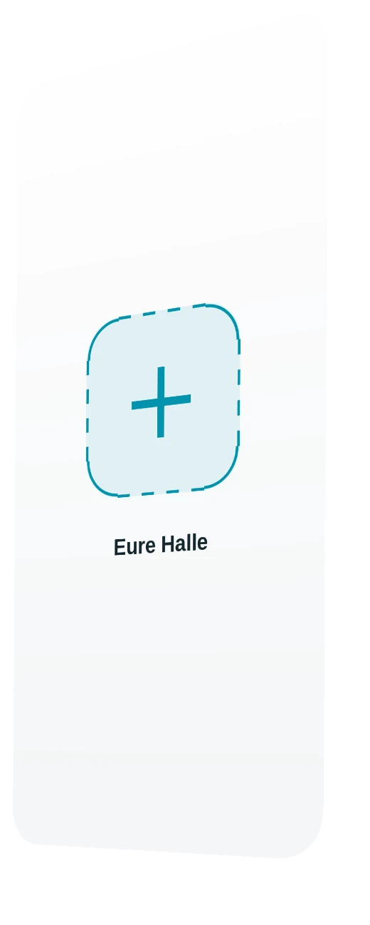 Platz für die App eurer Halle