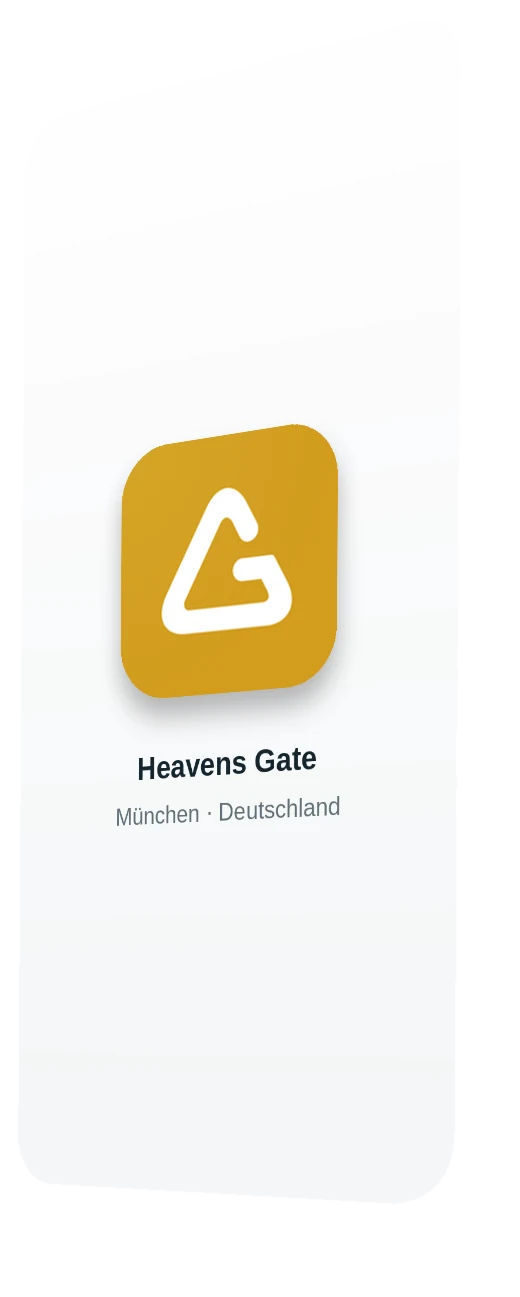 Eigene App der Halle Heavens Gate
