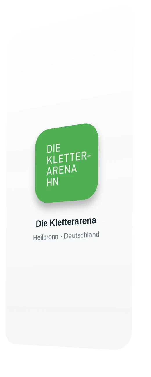 Eigene App der Halle Die Kletterarena
