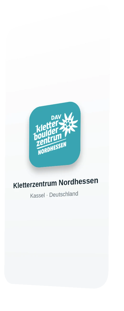 Eigene App der Halle Kletterzentrum Nordhessen